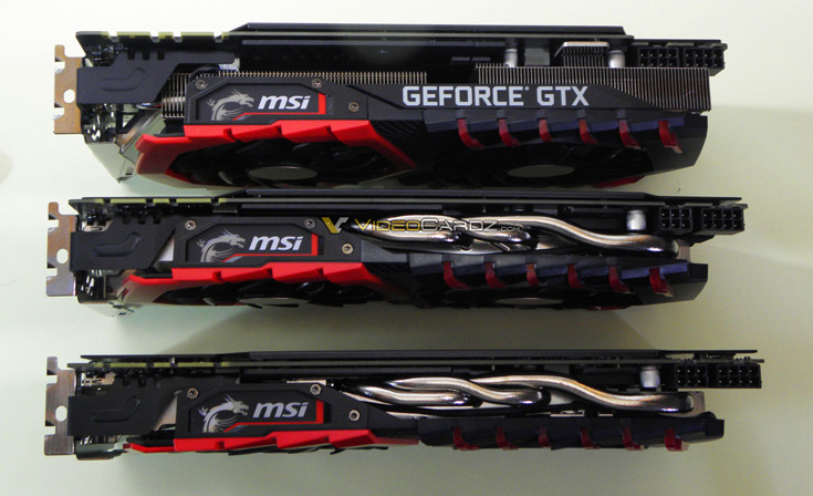 Конструкция системы охлаждения 3D-карты MSI GeForce GTX 1080 Gaming X Plus включает два вентилятора