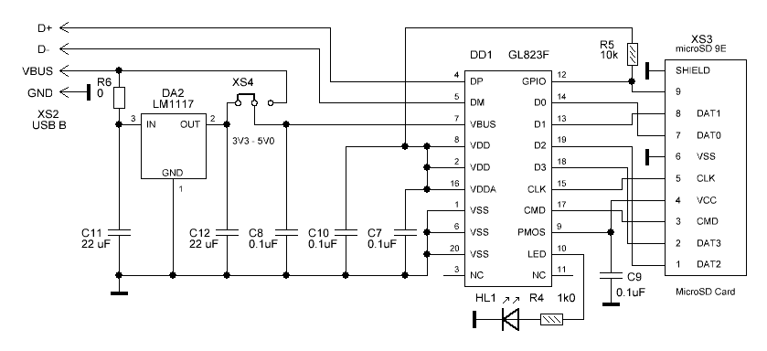 Анатомия и клонирование USB адаптера для SD-карты - 8