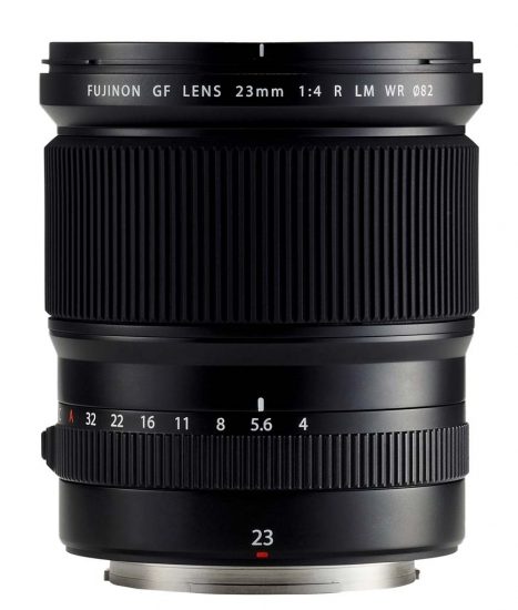 Технические данные объектива Fujinon GF 23mm f/4 R LM WR пока неизвестны