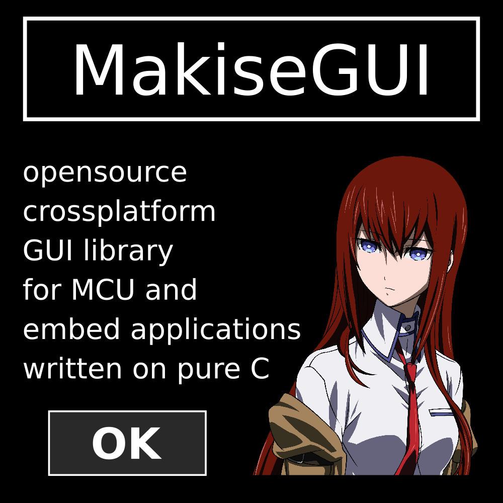 MakiseGUI — бесплатная библиотека графического интерфейса для микроконтроллеров - 1