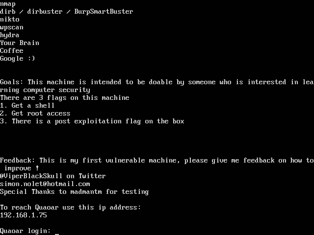 VulnHub: Новая серия — hackfest2016 Quaoar - 2