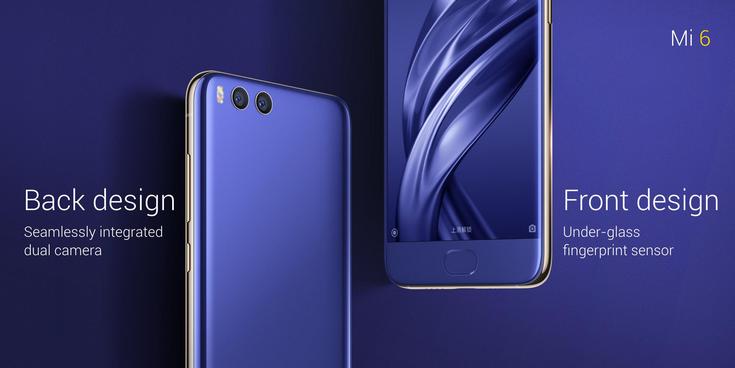 Представлен смартфон Xiaomi Mi 6, который получил сдвоенную камеру с оптическим зумом, два динамика и защиту от брызг