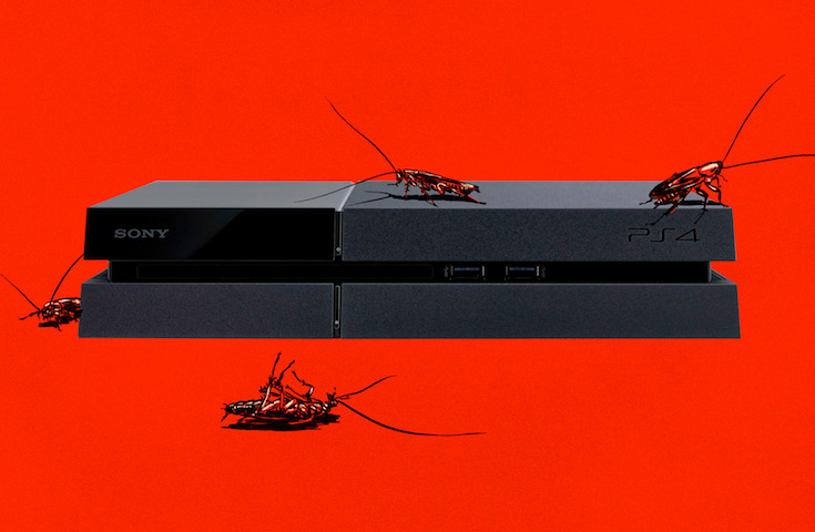 PlayStation 4 пользуется у тараканов успехом