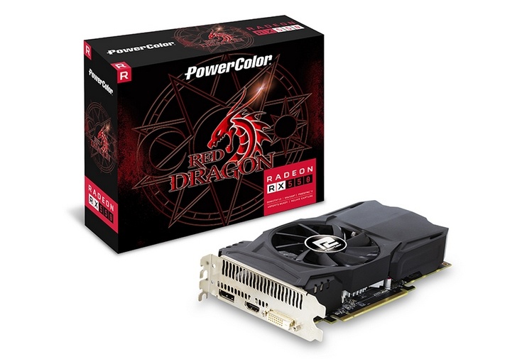 PowerColor Red Dragon Radeon RX 550 2GB GDDR5 получила простую систему охлаждения