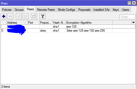 Mikrotik L2TP-IPSec за NAT: ipsec,error failed to pre-process ph2 packet - 2