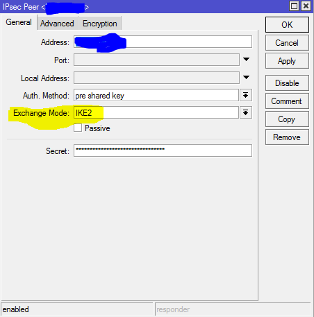 Mikrotik L2TP-IPSec за NAT: ipsec,error failed to pre-process ph2 packet - 3