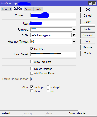 Mikrotik L2TP-IPSec за NAT: ipsec,error failed to pre-process ph2 packet - 1