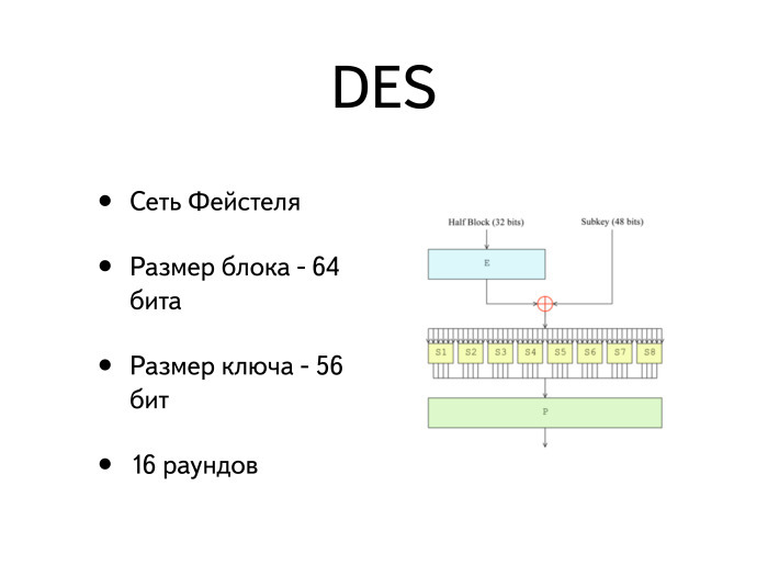 Введение в криптографию и шифрование, часть первая. Лекция в Яндексе - 7