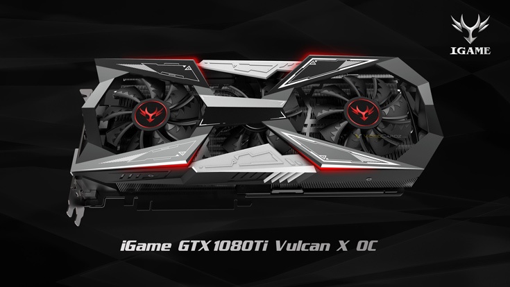 3D-карта Colorful iGame GTX 1080 Ti Vulcan X OC занимает в корпусе три посадочных места