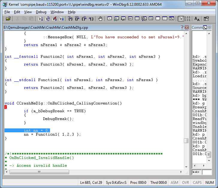 Как удалённо отлаживать через WinDbg не включая отладочный режим Windows - 13 Как удалённо отлаживать через WinDbg не включая отладочный режим Windows - 13