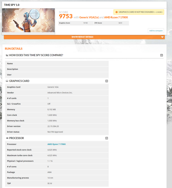 В тесте 3DMark засветилась ещё одна видеокарта AMD, превосходящая по производительности даже GeForce GTX 1080 Ti - 1 В тесте 3DMark засветилась ещё одна видеокарта AMD, превосходящая по производительности даже GeForce GTX 1080 Ti - 1