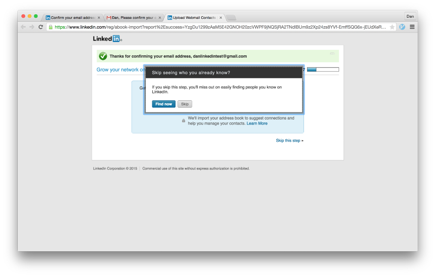 Тёмные паттерны LinkedIn или Почему вам спамят друзья, призывая зарегистрироваться в LinkedIn - 19 Тёмные паттерны LinkedIn или Почему вам спамят друзья, призывая зарегистрироваться в LinkedIn - 19
