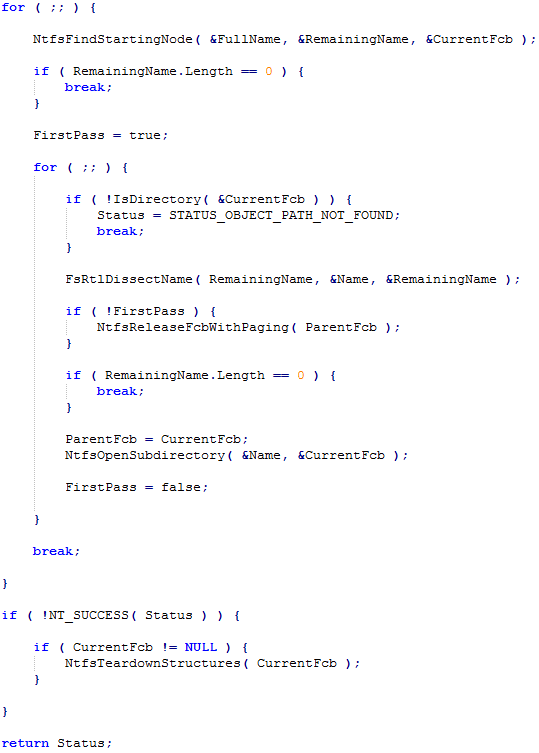 Баг в NTFS, или как подвесить всю систему - 3