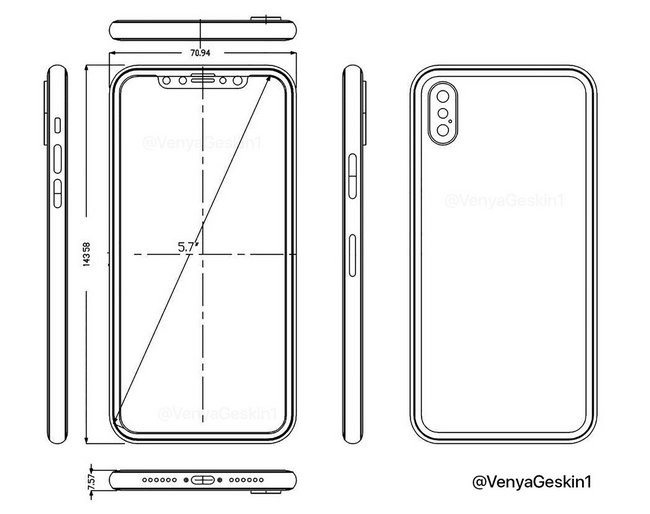 Инсайдер опубликовал новые сведения о фронтальной камере iPhone 8