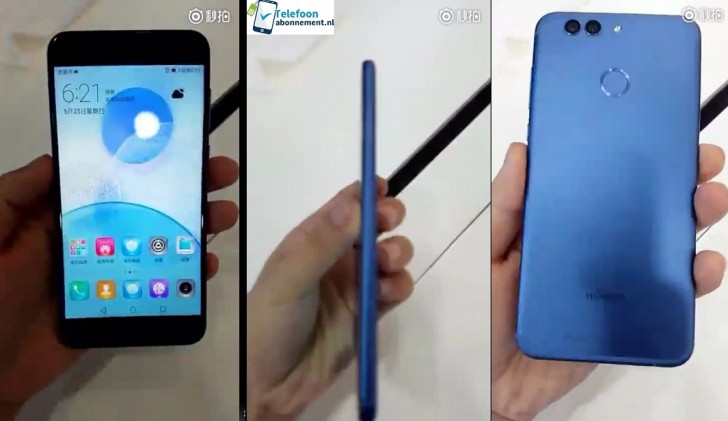 Смартфон Huawei Nova 2, оснащенный сдвоенной камерой, запечатлен на первых фотографиях