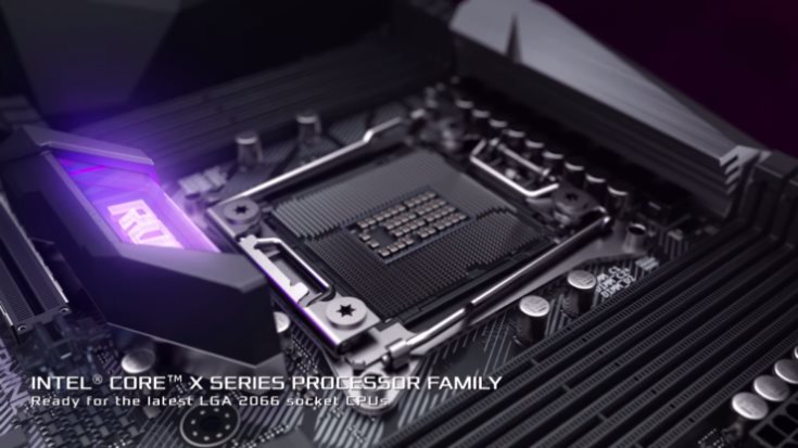 Плата Asus ROG Strix X299-E оснащена восемью слотами для модулей памяти 