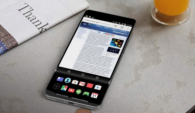 Смартфон LG V30 может быть выполнен в форм-фактор слайдера