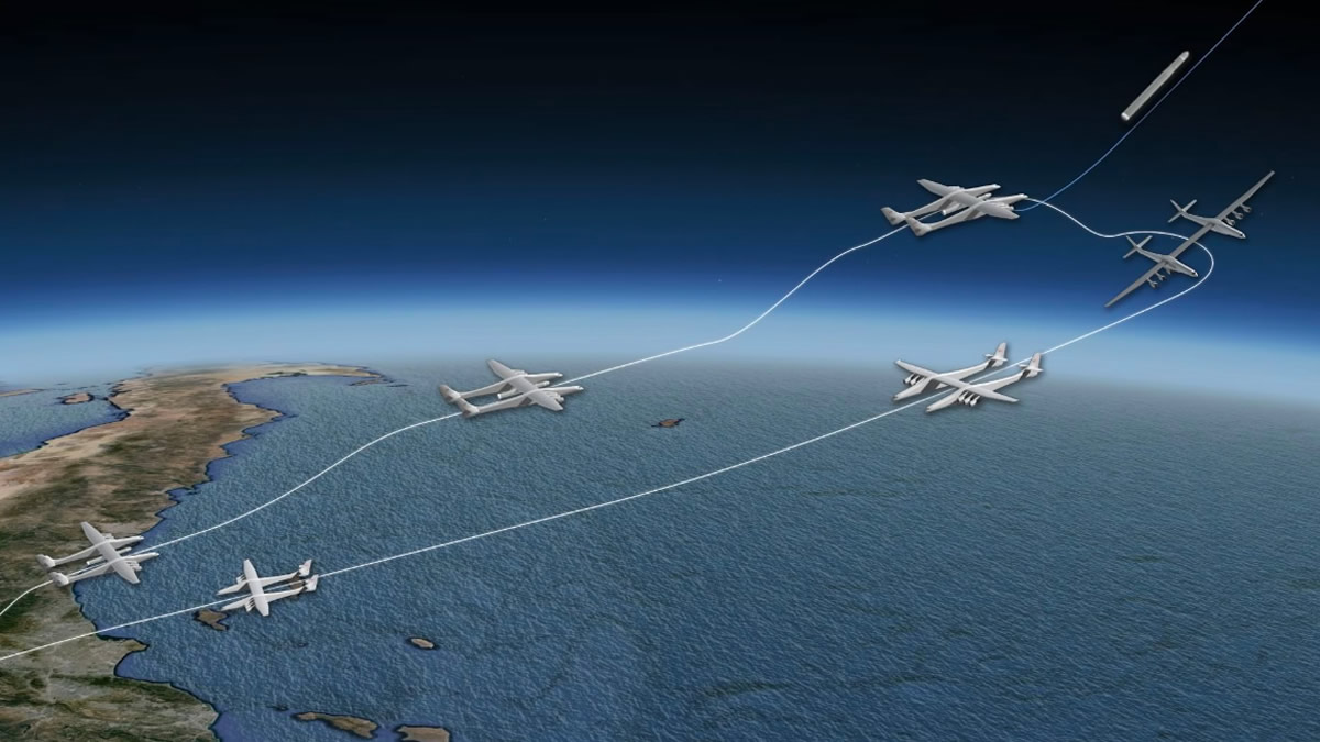 Пол Аллен впервые показал самолёт-носитель Stratolaunch для ускорения первых ступеней ракет - 5