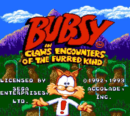 Bubsy Sega license