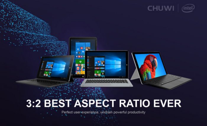 Chuwi называет 3:2 лучшим соотношение сторон дисплея, рекламируя новый планшет Chuwi SurBook