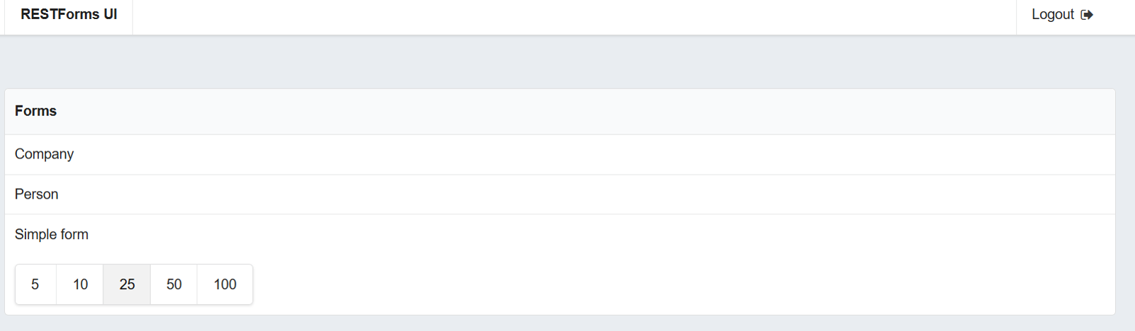 RESTForms — REST API для ваших классов InterSystems Caché - 3 список классов