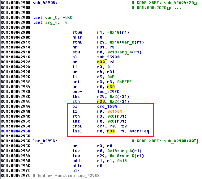 Hard Reverse или особенности реверса файлов для архитектуры PowerPC Big-Endian - 16