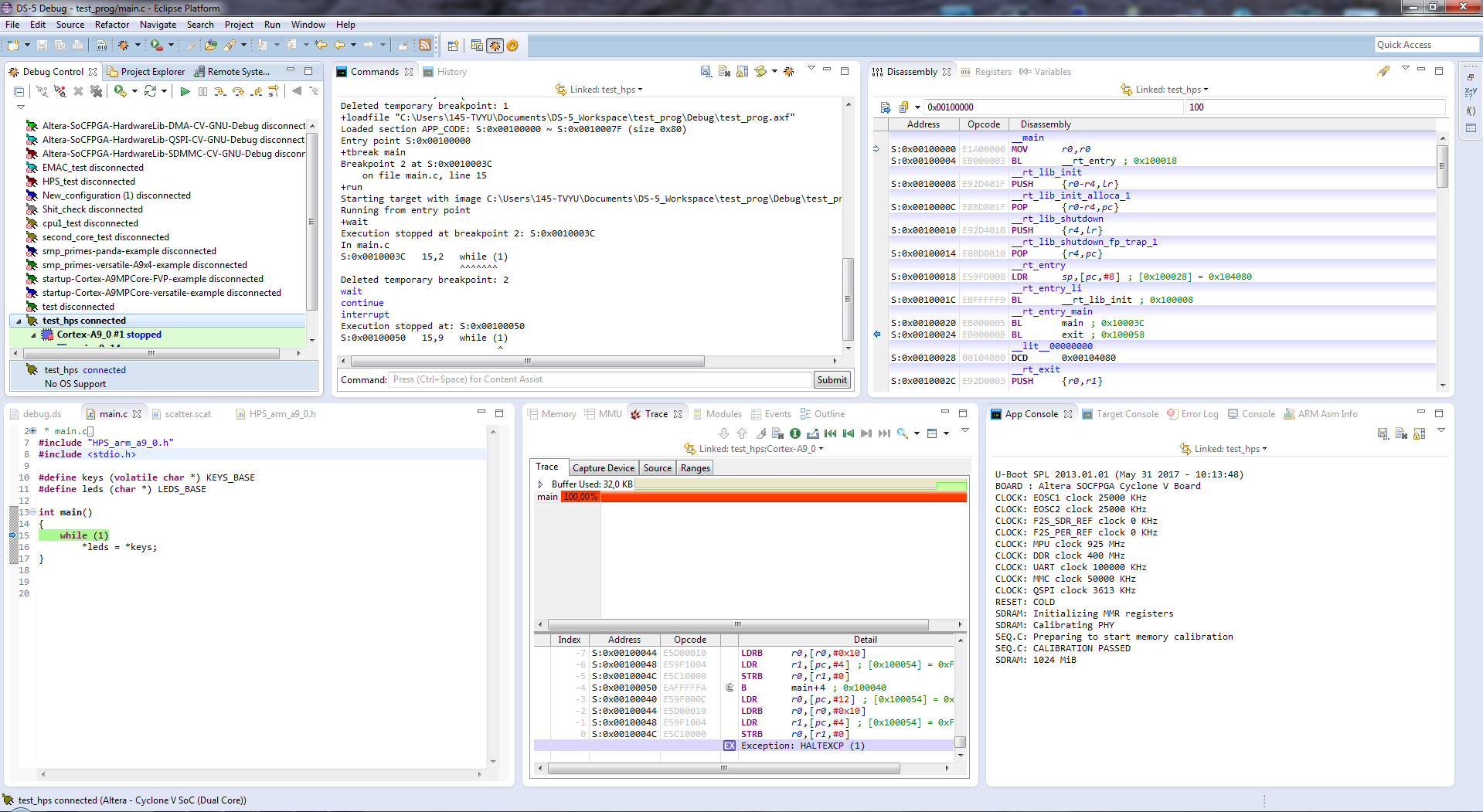 Запуск Bare-metal приложения на Cyclone V SoC - 34 Запуск Bare-metal приложения на Cyclone V SoC - 34
