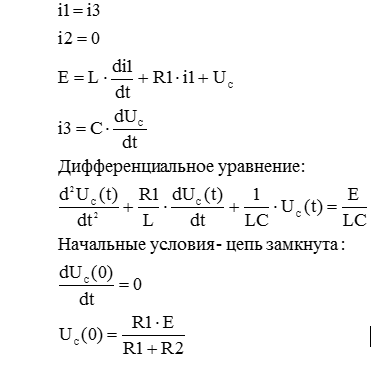 Моделирование переходных процессов при коммутации электрической цепи средствами Python - 3