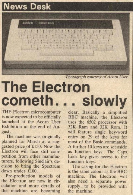 Acorn Electron — неудачный наследник BBC Micro - 6