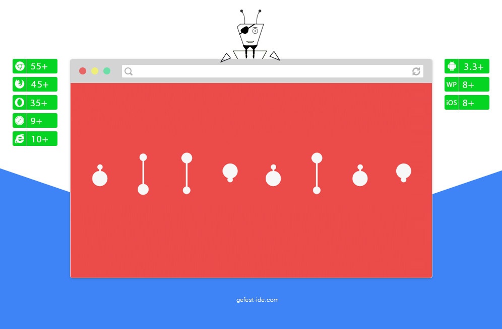 Необычный preloader на css - DNA Loader