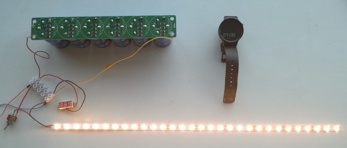 Солнечная батарея на балконе: тестирование батареи ионисторов - 3 Солнечная батарея на балконе: тестирование батареи ионисторов - 3
