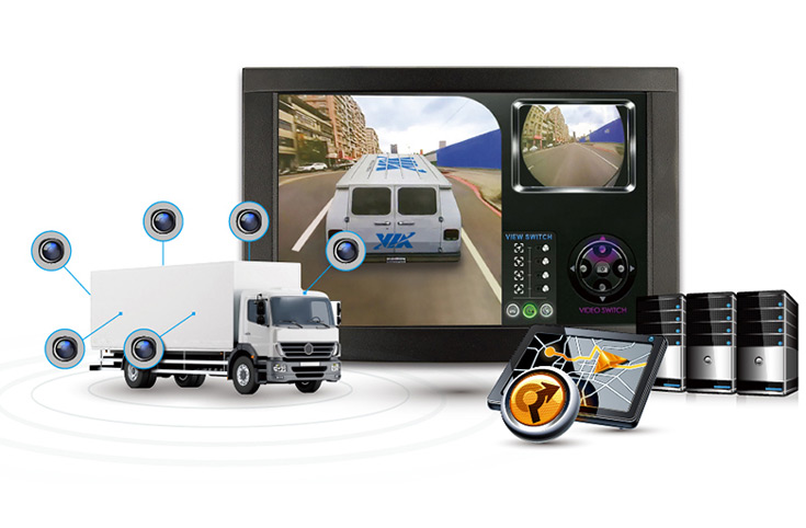 В комплект VIA Mobile360 Surround View Sample Kit входят камеры, монитор, модем 4G и приемник GPS