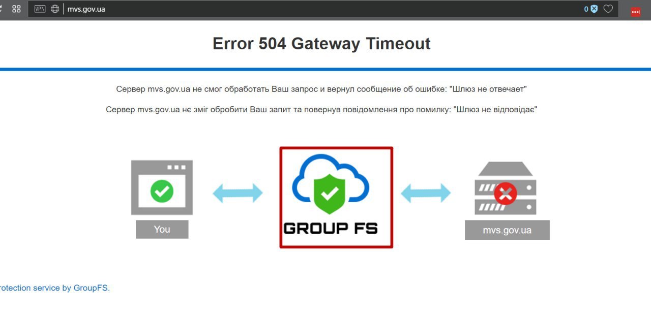 Timeout error code