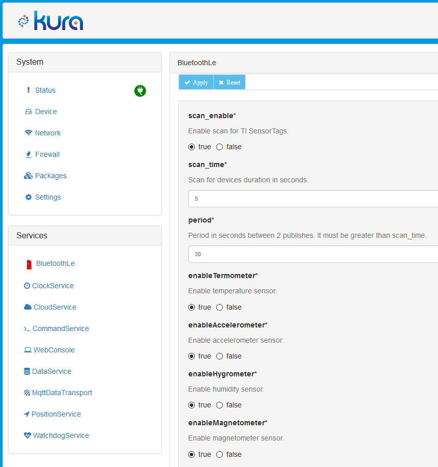 Kura web example