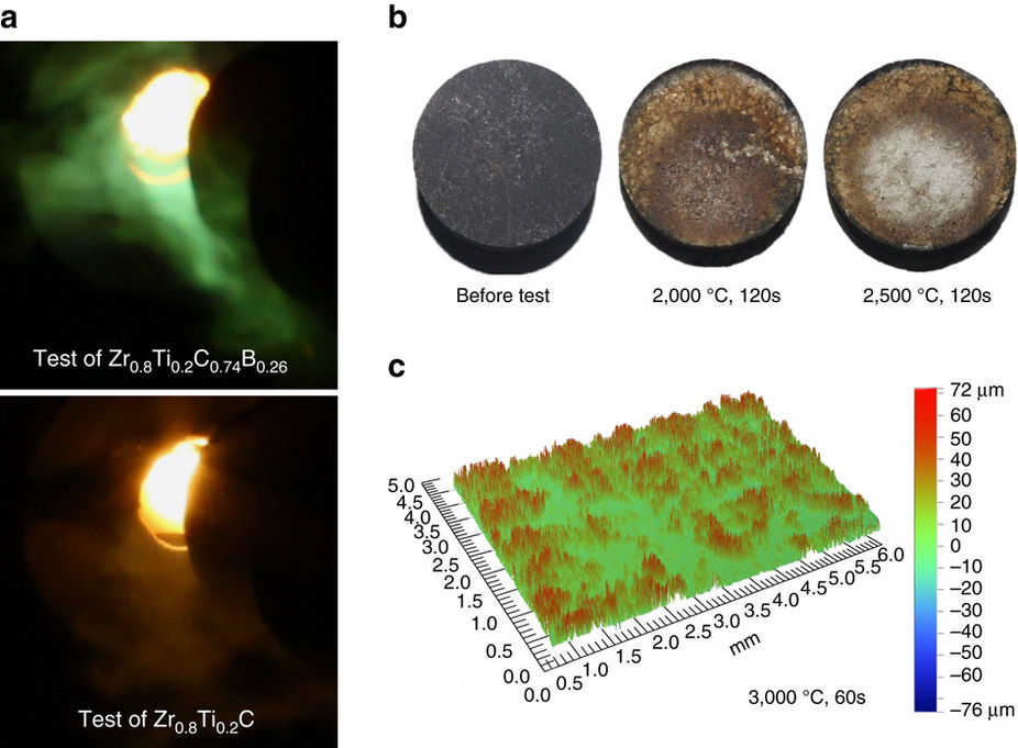 Новая абляционная защита ракет и самолётов не испаряется даже при 3000°C - 3