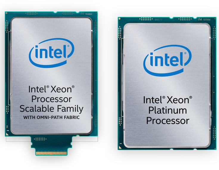 Процессоры Intel Xeon Scalable разделены на пять линеек