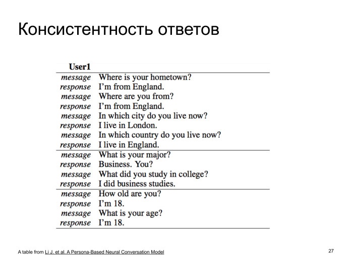 Neural conversational models: как научить нейронную сеть светской беседе. Лекция в Яндексе - 18