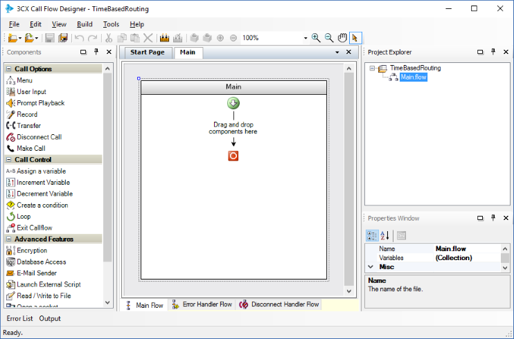 3CX Call Flow Designer