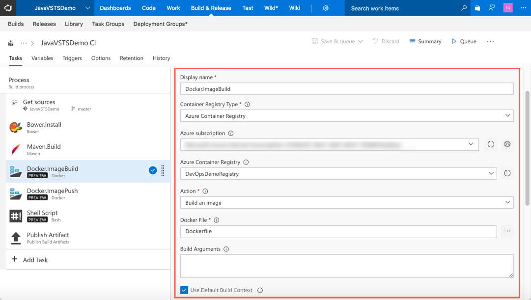 Автоматизация CI-CD для Java приложений с помощью Microsoft Visual Studio Team Services - 14 Автоматизация CI-CD для Java приложений с помощью Microsoft Visual Studio Team Services - 14