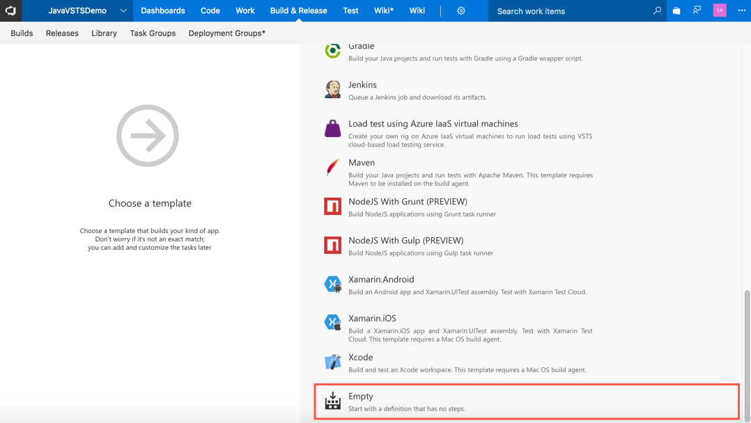 Автоматизация CI-CD для Java приложений с помощью Microsoft Visual Studio Team Services - 7 Автоматизация CI-CD для Java приложений с помощью Microsoft Visual Studio Team Services - 7
