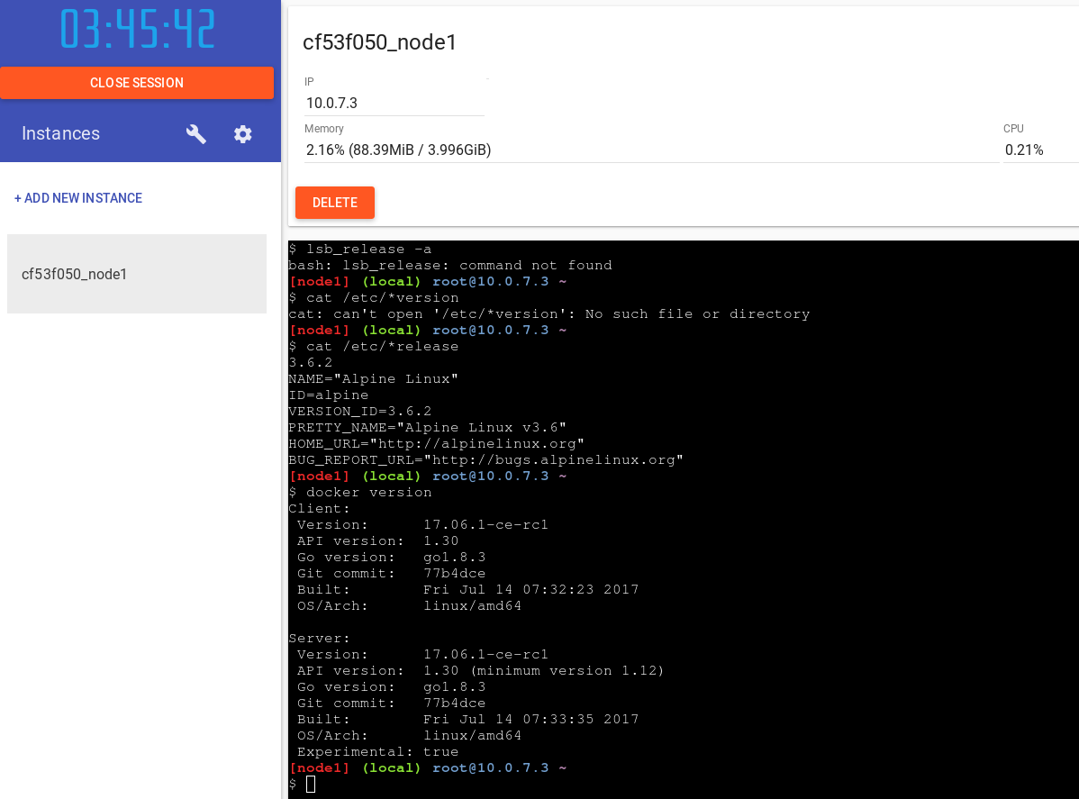Play with Docker — онлайн-сервис для практического знакомства с Docker - 2 Play with Docker — онлайн-сервис для практического знакомства с Docker - 2