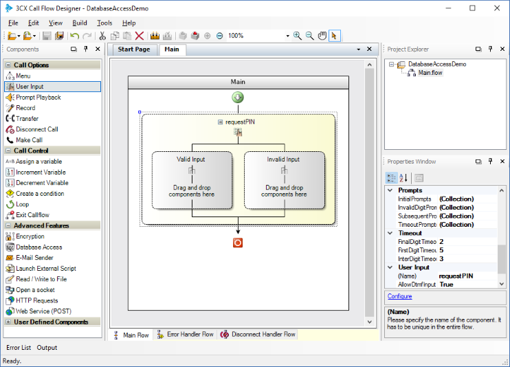 Работа с базами данных в среде разработки 3CX Call Flow Designer - 2