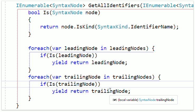 О поддержке языковых фич C# в Visual Studio и в CodeRush for Roslyn - 8
