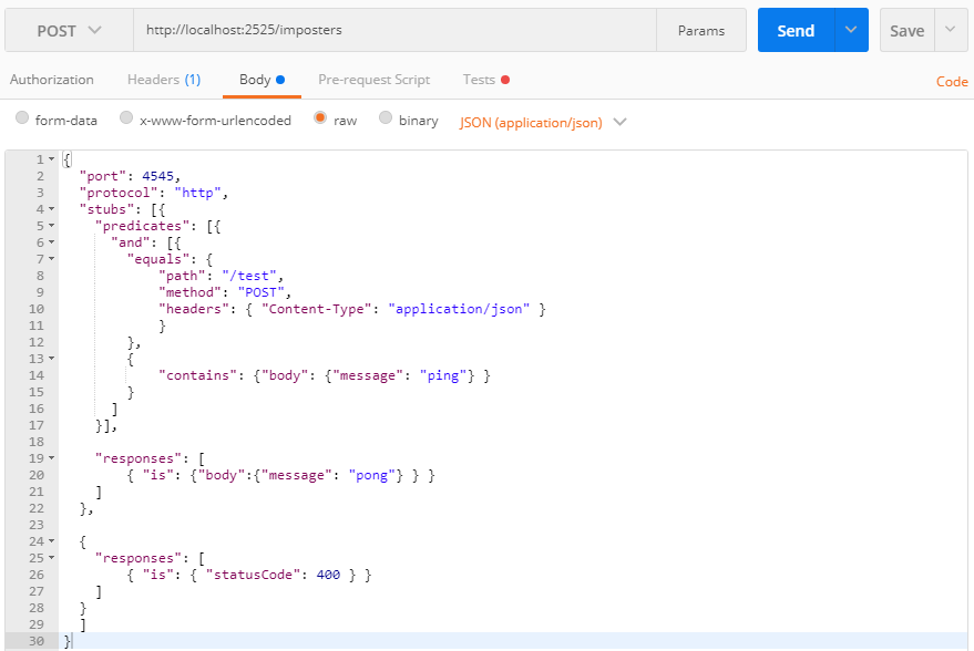 Mountebank: гибкое мокирование web API - 3