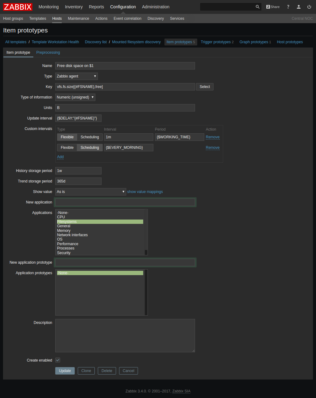 Вышел Zabbix 3.4 - 7