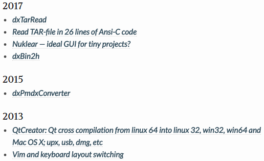 Продвинутый Jekyll - 7 Посты, сгруппированные по году