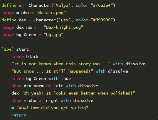 Продвинутый Jekyll - 9 Код RenPy