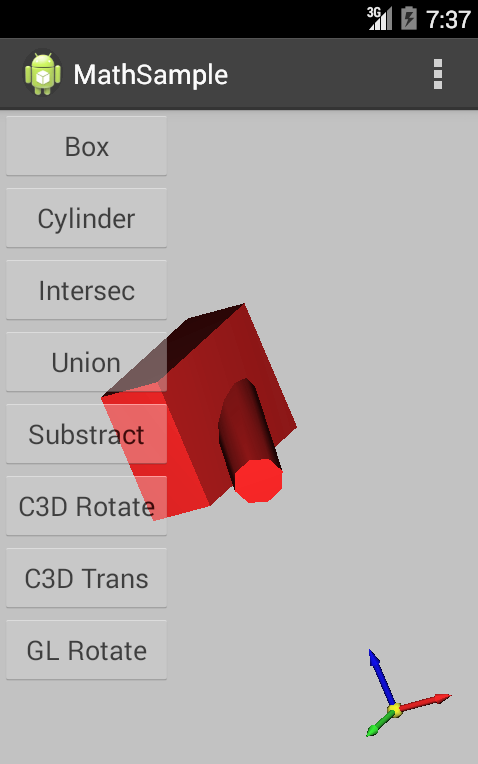 C3D тест для Android