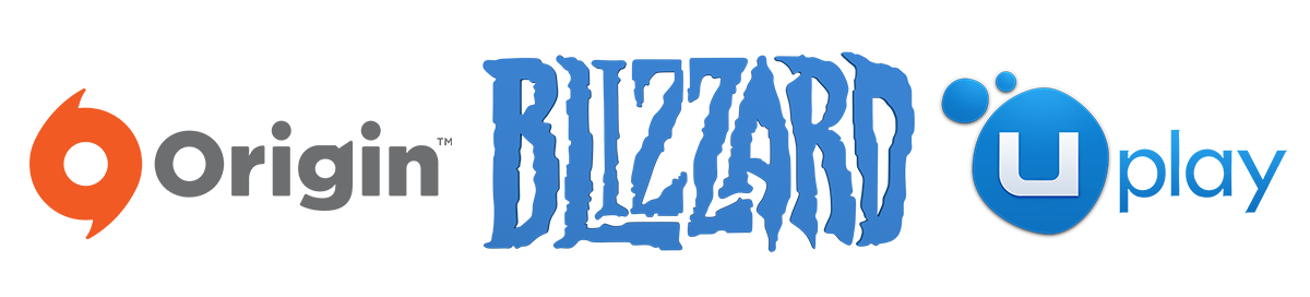 Origin, Uplay, Blizzard