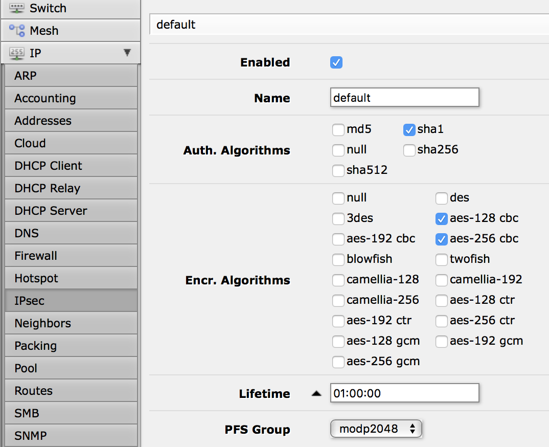 Выходим в интернет за пределами РФ: (MikroTik<->Ubuntu) * GRE - IPsec - 4